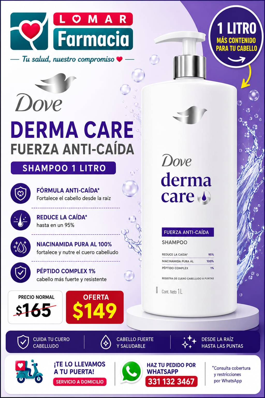 Oferta Dove Anti Caída