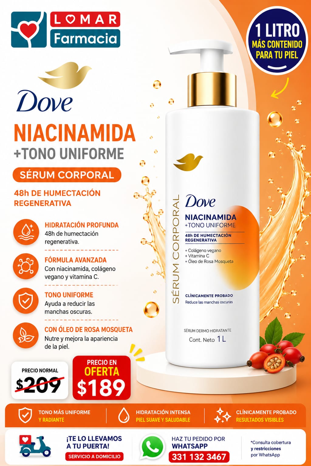 Oferta Dove Niacinamida