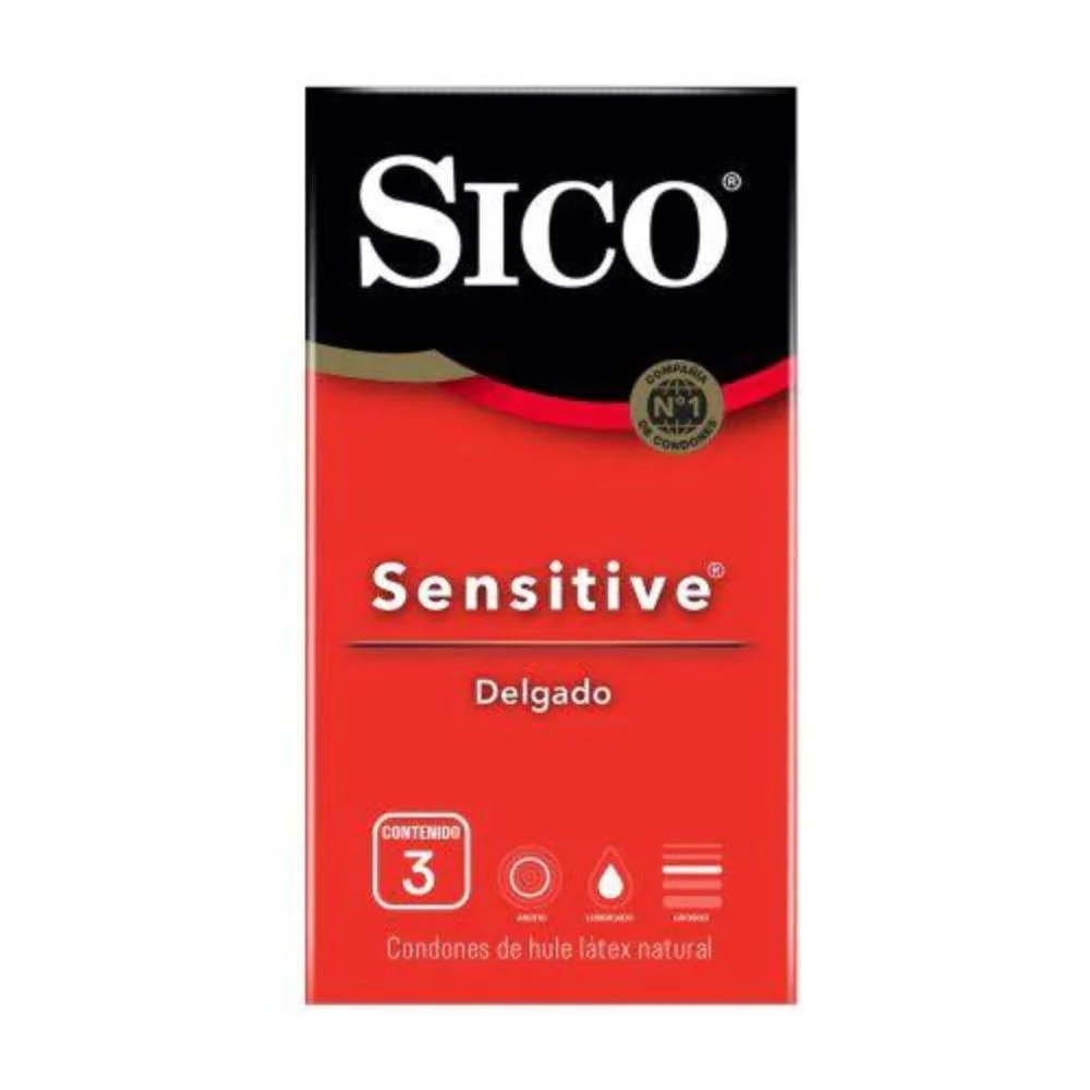 CONDONES SICO  SENSITIVE FEEL 3 PIEZAS