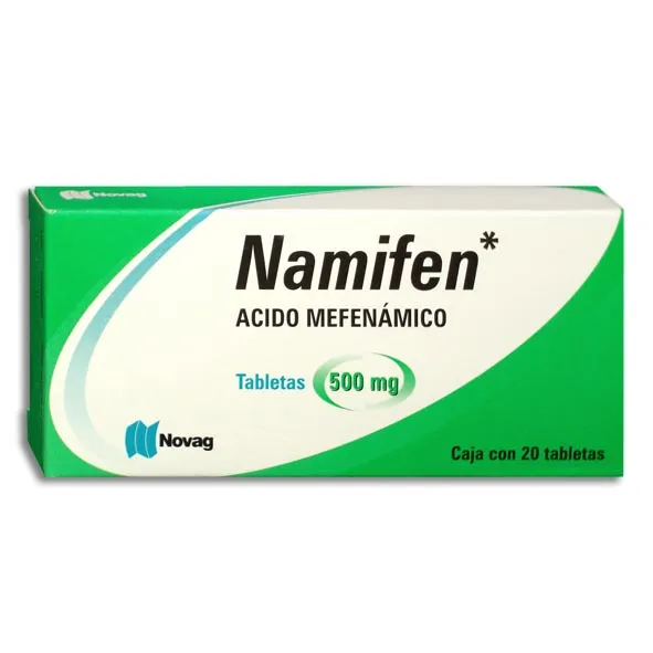 ACIDO MEFENAMICO 500MG C/20 TABS  NAMIFEN