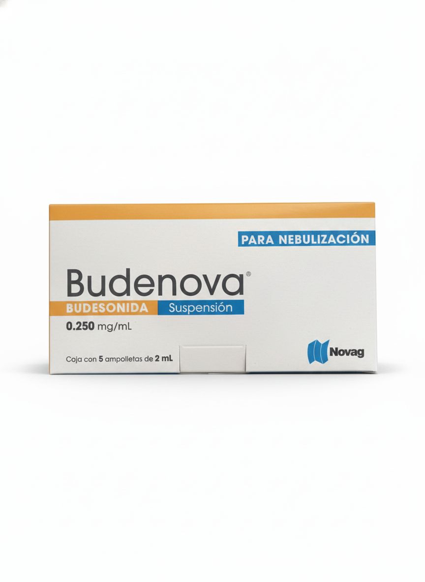 BUDESONIDA .250MG SUSP. PARA NEBULIZAR C/5 AMPULAS BUDENOVA