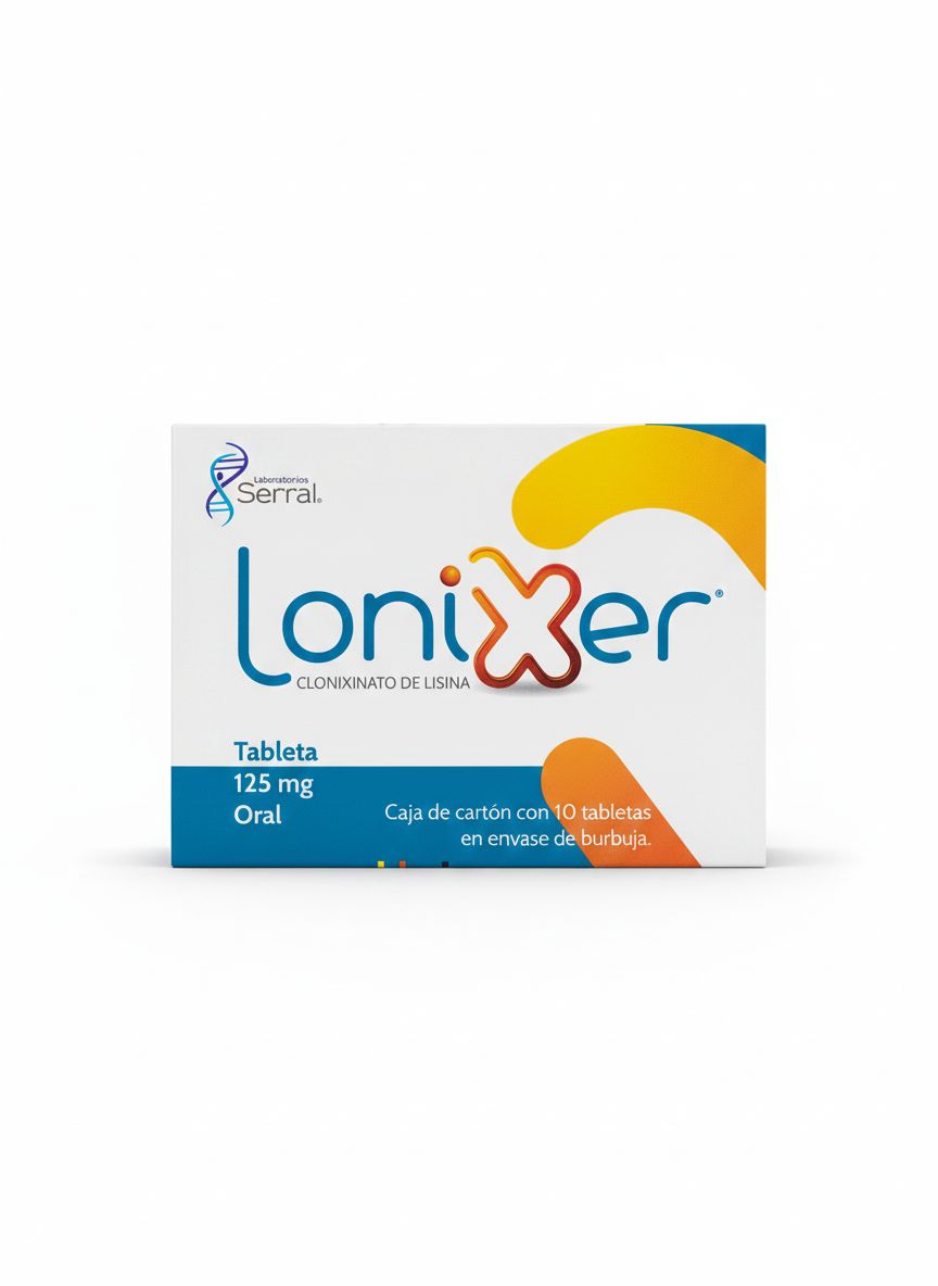 CLONIXINATO DE LISINA 125MG C/10 TABS LONIXER