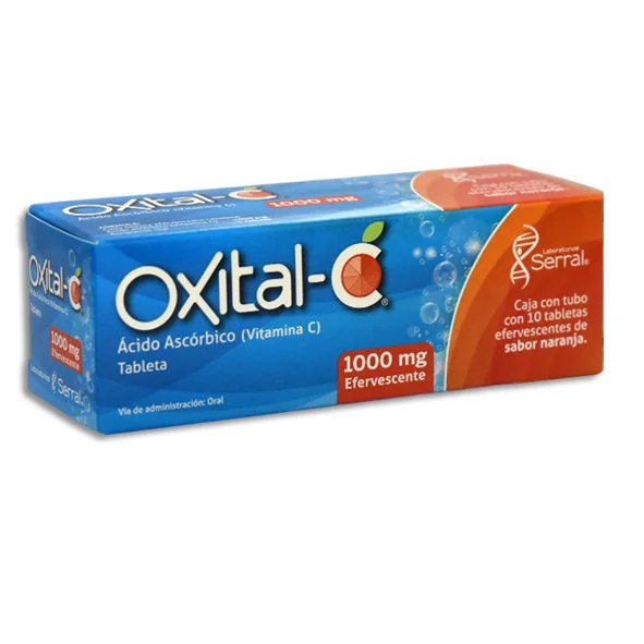 ACIDO ASCORBICO 1G C/10 TABLETAS EFEVESCENTES  OXITAL C