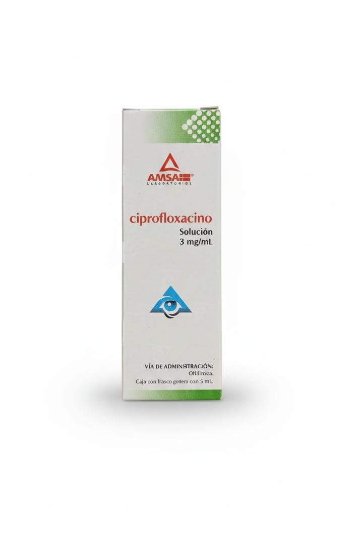 CIPROFLOXACINO 3MG GOTAS 5ML AMSA