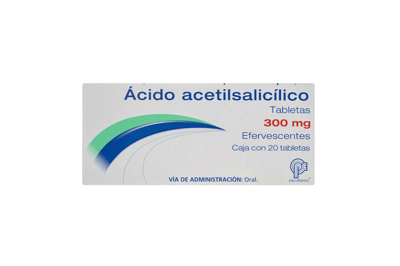ACIDO ACETILSALICILICO 300MG C/20 TABS EFERVESCENTE PSICOFARMA