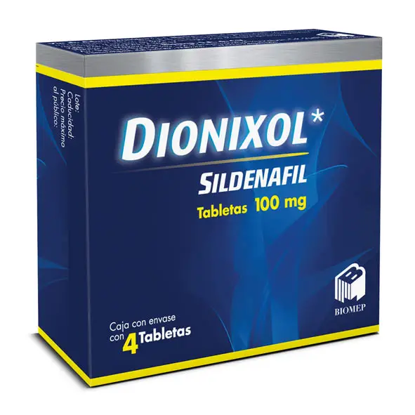 SILDENAFIL 100MG C/4 TAB DIONIXOL