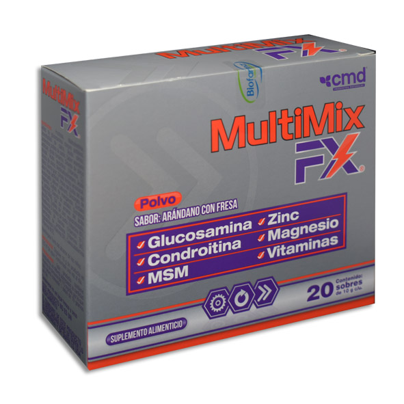 GLUCOSAMINA, CONDROITINA, VITAMINAS, MULTIMIX FX 20 SOBRES