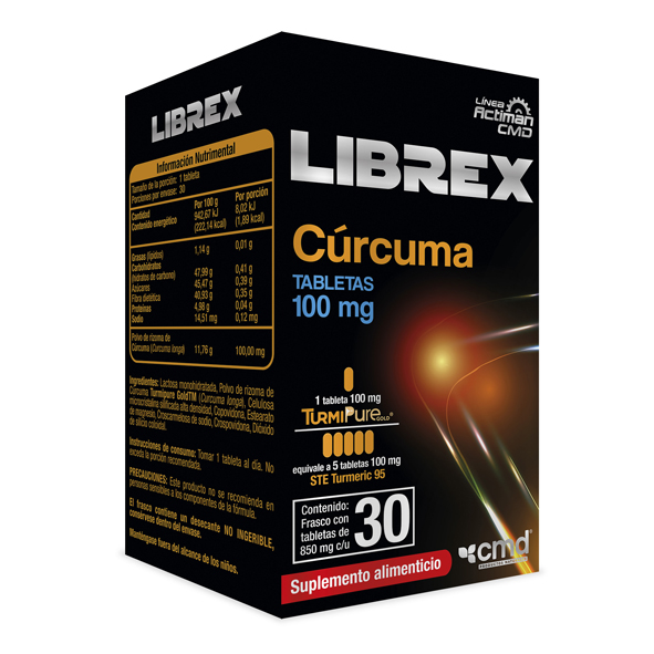 CÚRCUMA 100MG C/30 CAPS LIBREX