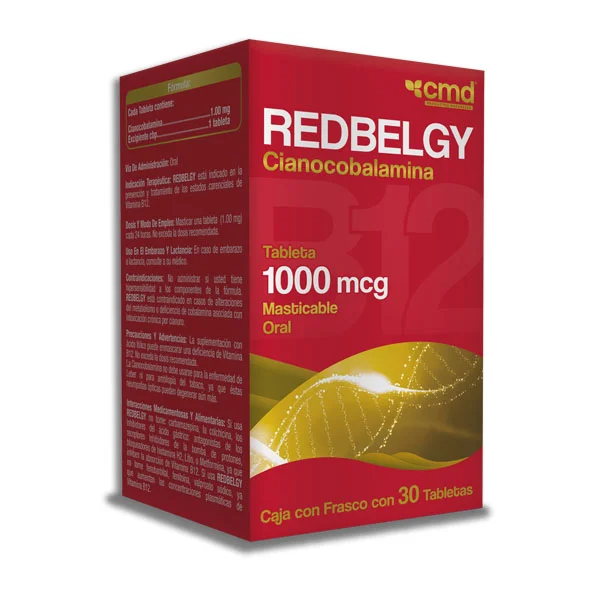 CIANOCOBALAMINA B12 1000MCG C/30TABS REDBELGY