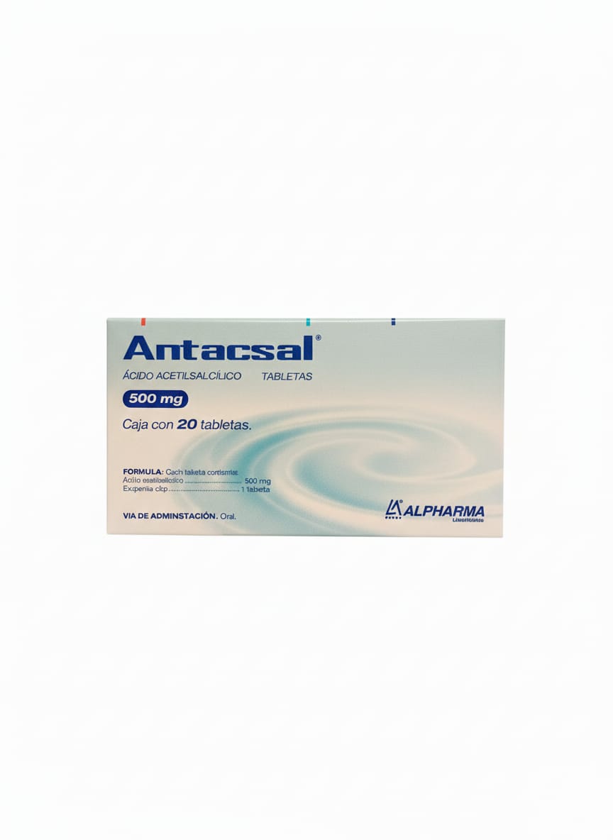 ACIDO ACETILSALICILICO 500MG C/20 TABS ANTACSAL