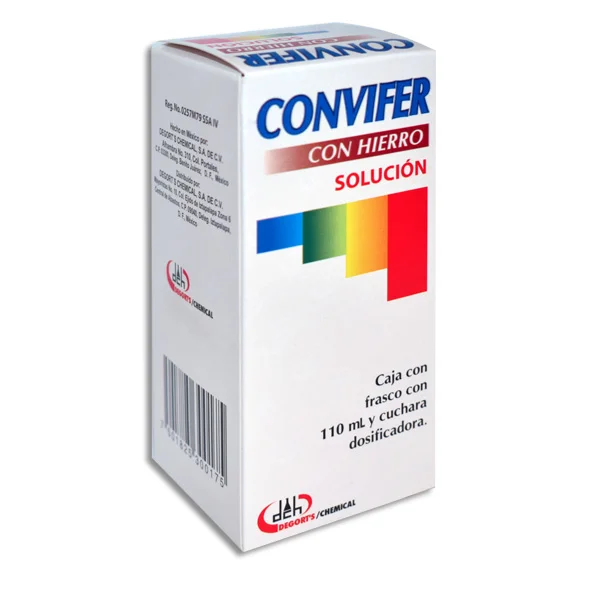 CIPROHEPTADINA B1 B6 B12 L-LISINA HIERRO 2MG/5MG/10MCG/7.5MG/150MG/104.75MG SUSP 110ML CONVIFER