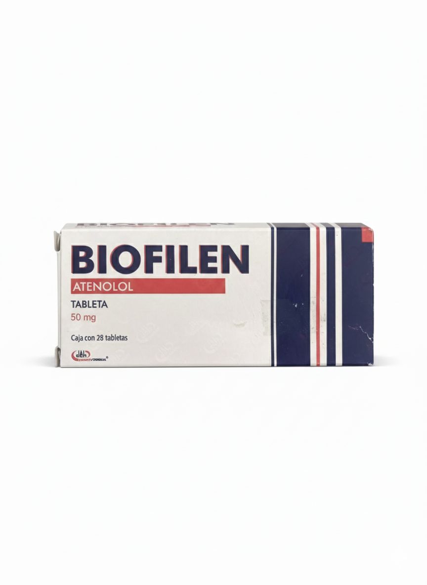 ATENOLOL 50MG C/28 TABS BIOFILEN