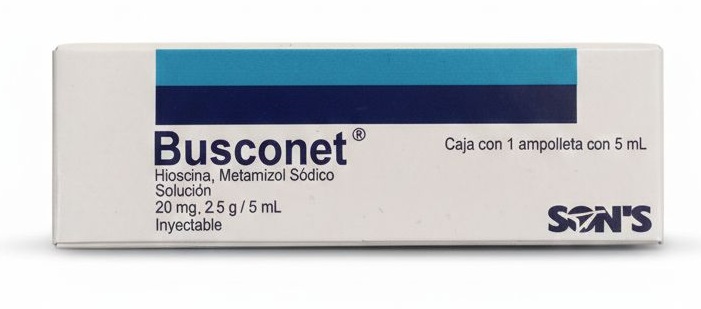 BUTILHIOSCINA METAMIZOL SODICO 20MG/2.5G C/1 INY 5ML