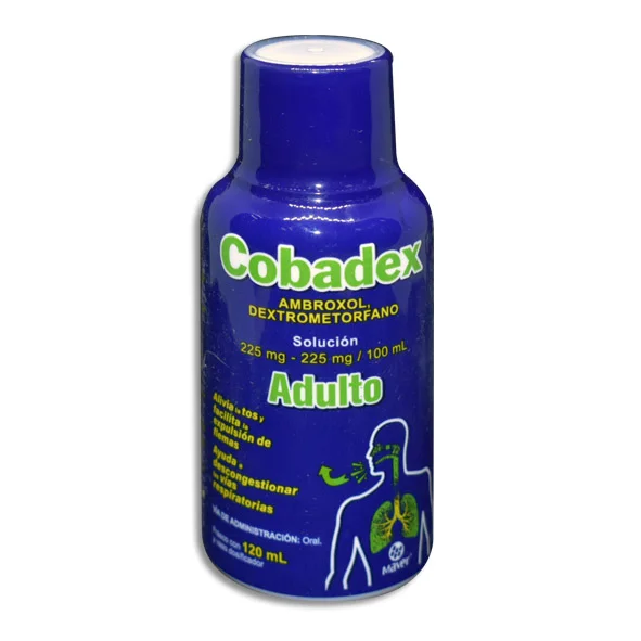 AMBROXOL DEXTROMETORFANO 225/225MG/100ML SUPS 120ML COBADEX AD
