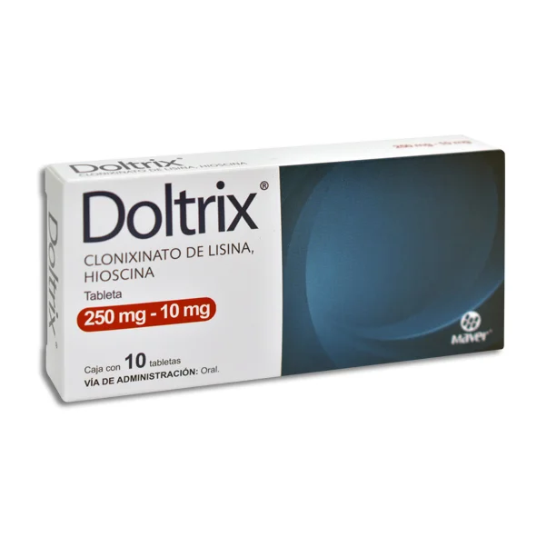 CLONIXINATO DE LISINA BUTILHIOSCINA 250/10MG C/10 TABS DOLTRIX
