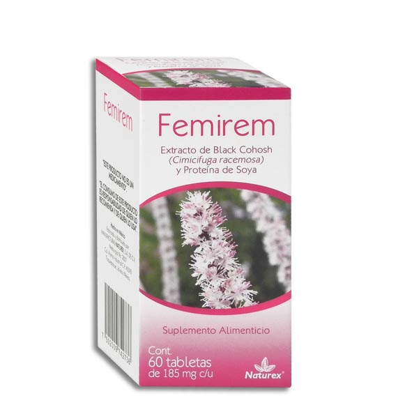 CIMICIFUGA RACEMOSA PROTEÍNA DE SOYA 40MG C/60 TABS FEMIREM