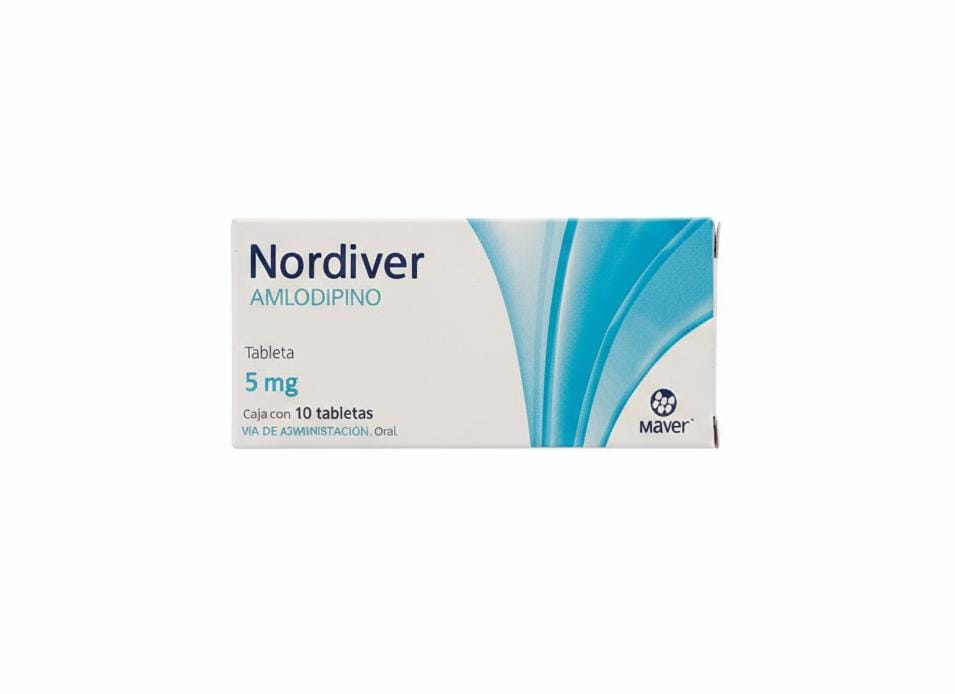 AMLODIPINO 5MG C/10 TABS  NORDIVER
