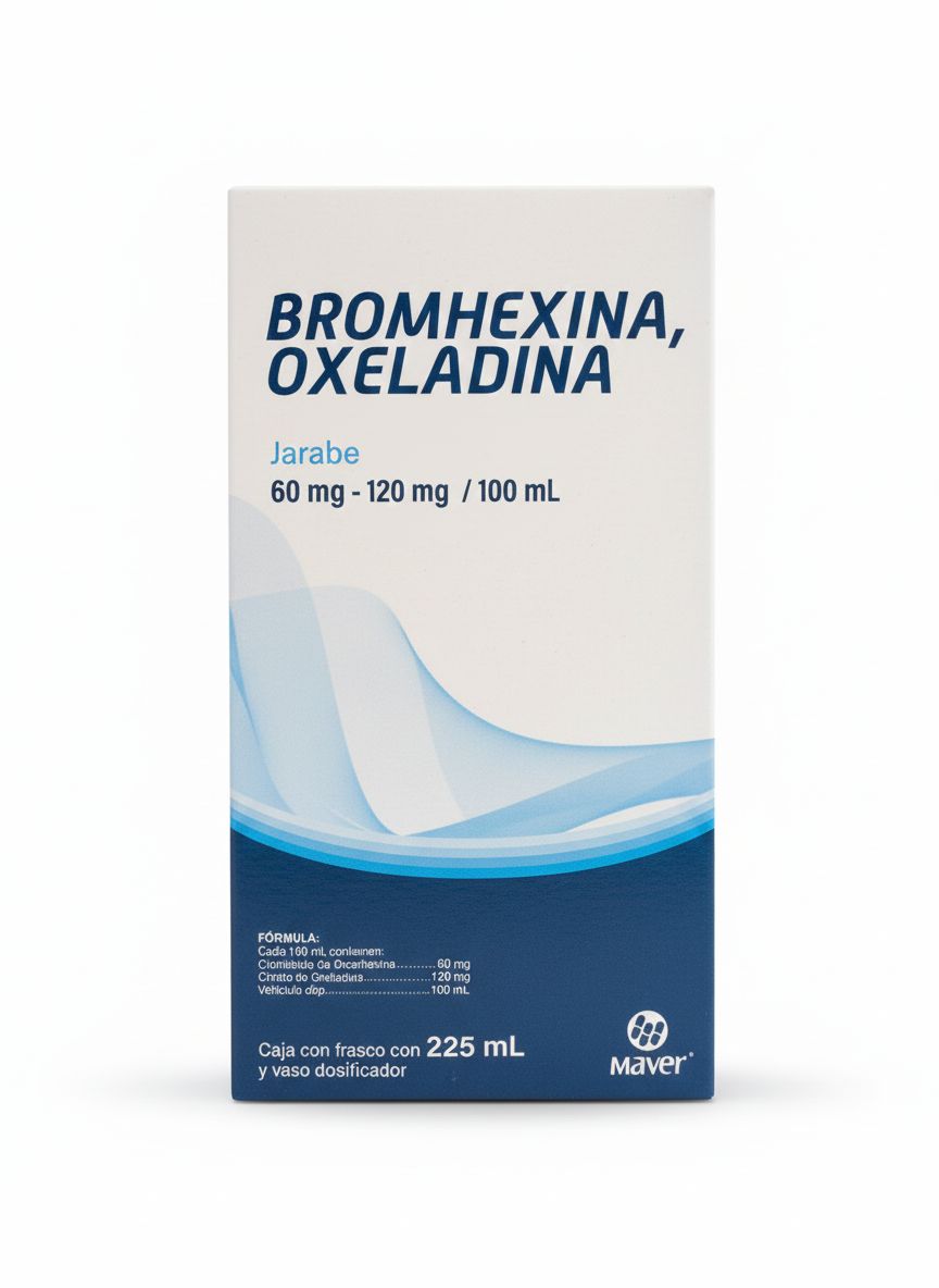 BROMHEXINA OXELADINA 60/120MG/100ML SUSP 225ML MAVER