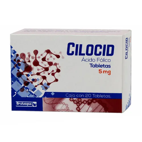 ACIDO FOLICO 5MG C/20 TABS CILOCID