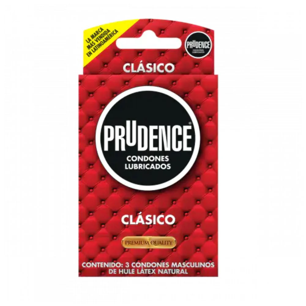 CONDONES PRUDENCE CLASICO 3 PIEZAS