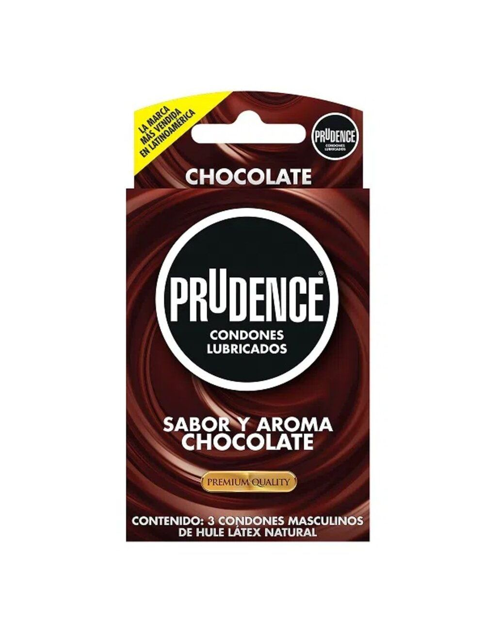 CONDONES PRUDENCE  SABOR Y AROMA CHOCOLATE 3 PIEZAS