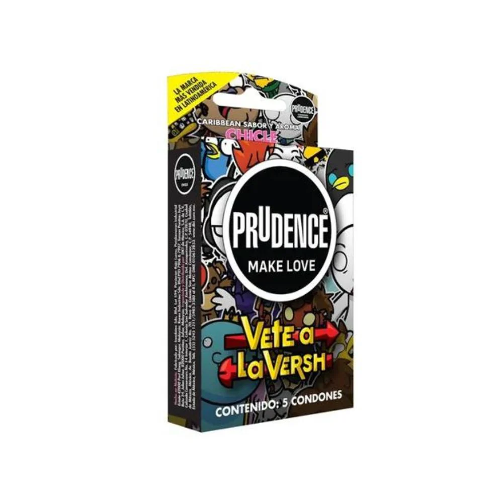 CONDONES PRUDENCE SABOR CHICLE 5 PIEZAS