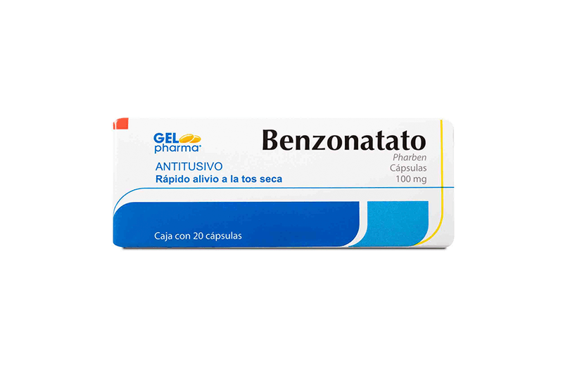BENZONATATO 100MG C/20 CAPS GELPHARMA