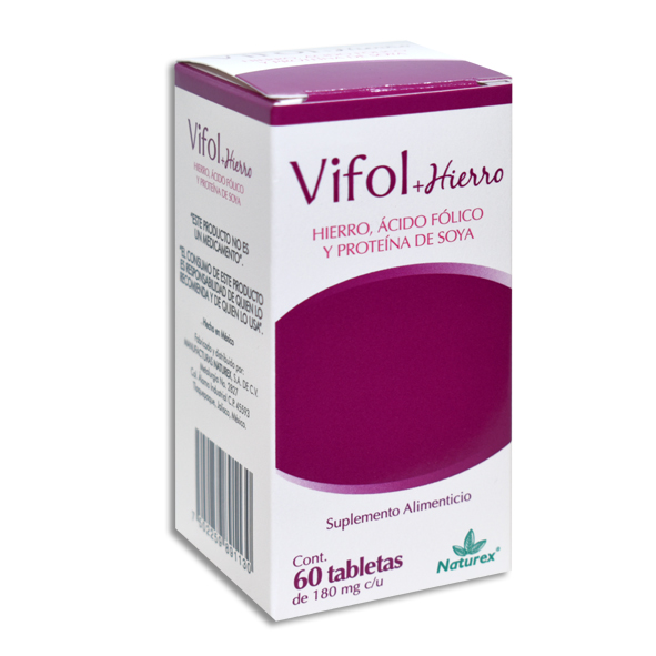 HIERRO ACIDO FOLICO C/60 TAB VIFOL+HIERRO