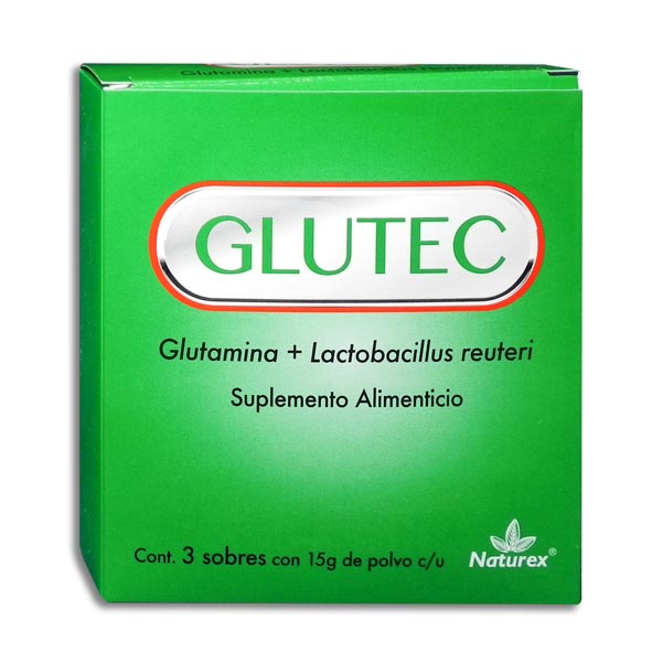 GLUTEC GLUTAMINA + LACTOBACILOS C/3 SOBRES