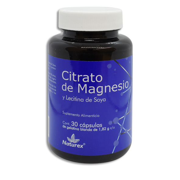 CITRATO DE MAGNESIO Y LECITINA DE SOYA C/ 30 CAPSULAS