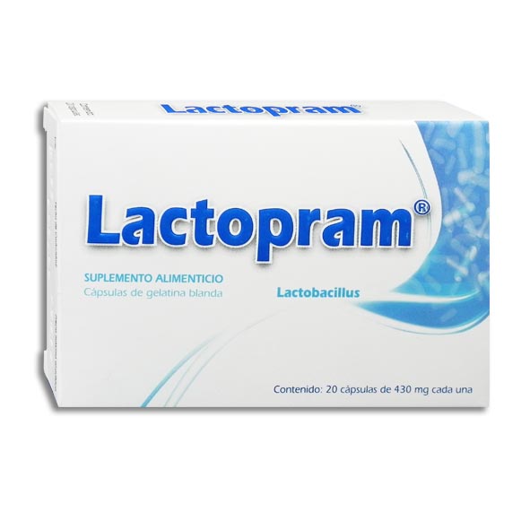 LACTOBACILUS 430MG 20 CAPSULAS  LACTOPRAM