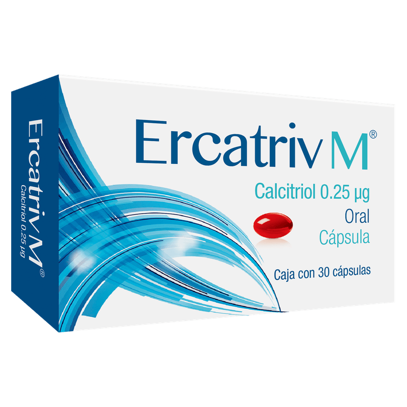 CALCITRIOL 0.25MG C/30 CAPS ERCATRIV M