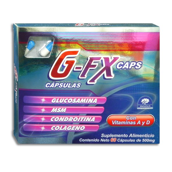 G-FX VITAMINAS GLUCOSAMINA ACIDO HIALURONICO 60 CAPS