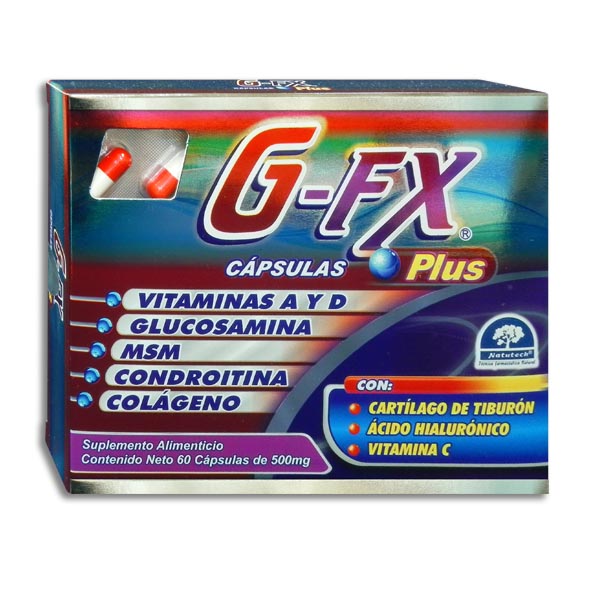 G-FX VITAMINAS GLUCOSAMINA ACIDO HIALURONICO 60 CAPS