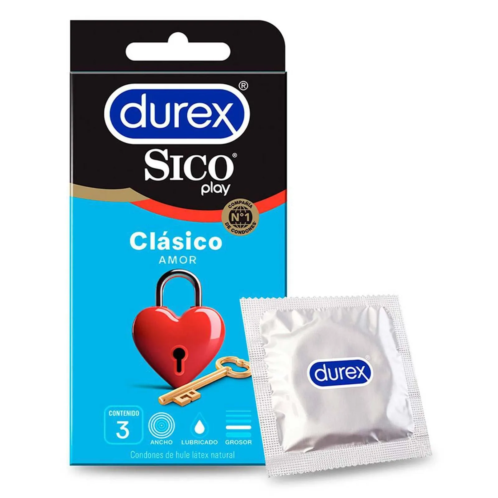 CONDONES SICO CLASICO 3 PIEZAS