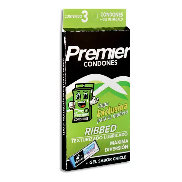CONDONES PREMIER  MAXIMA DIVERSION VERDER 3 PIEZAS