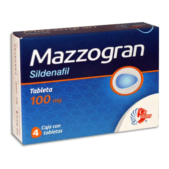 SILDENAFIL 100MG C/4 TABS MAZZOGRAN