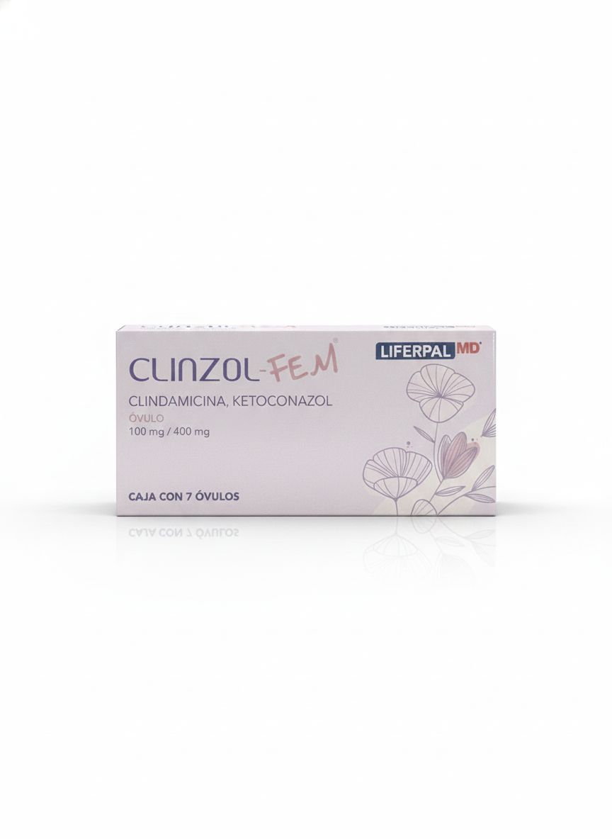 CLINDAMICINA FOSFATO, KETOCONAZOL 2G-8G/100G  CREMA, TUBO 30G C/6 APLI. VAGINALES  MAVIFEM